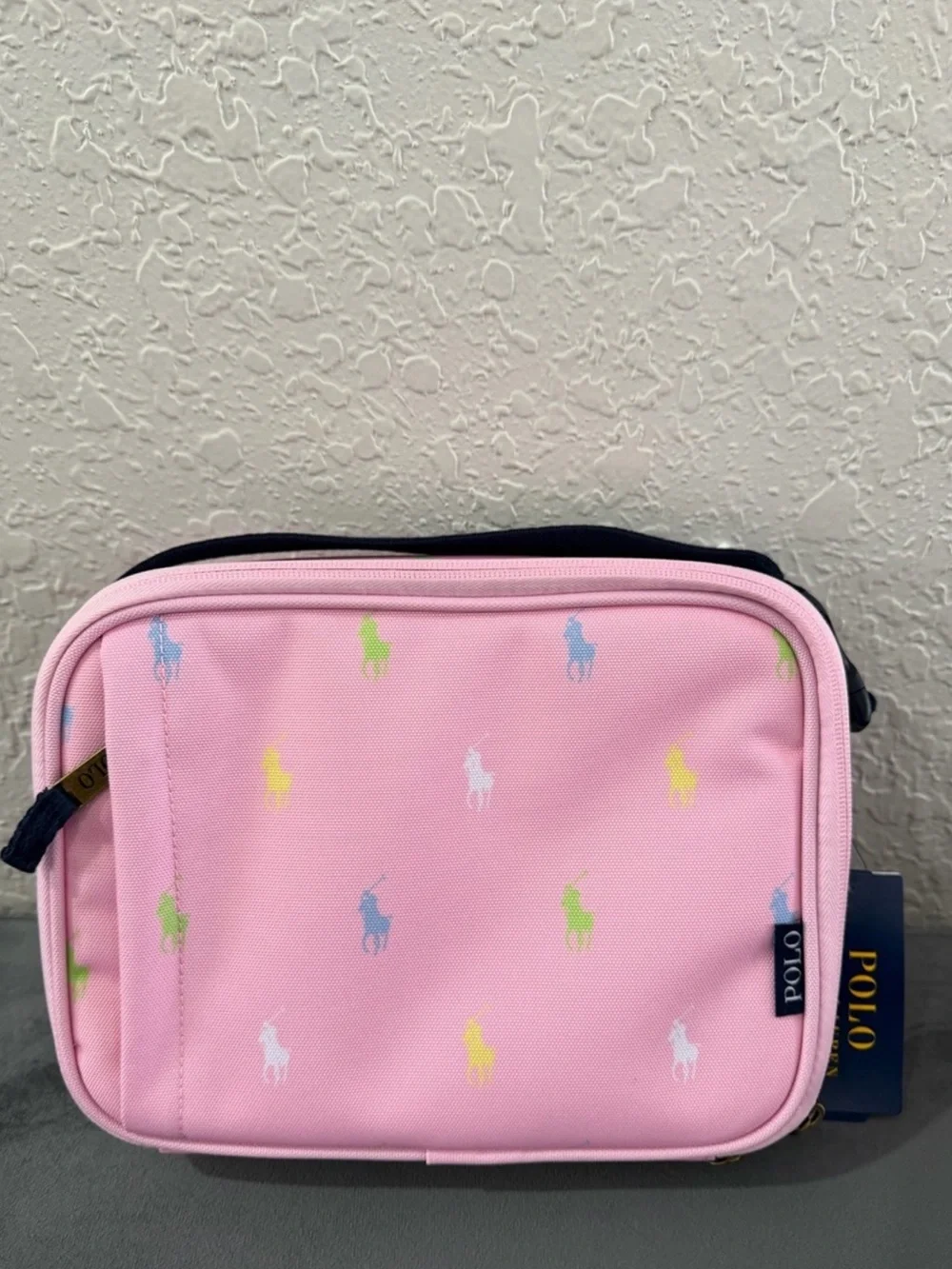 Ralph Lauren Polo Bear Backpack & Pony Lunch Tote Set
